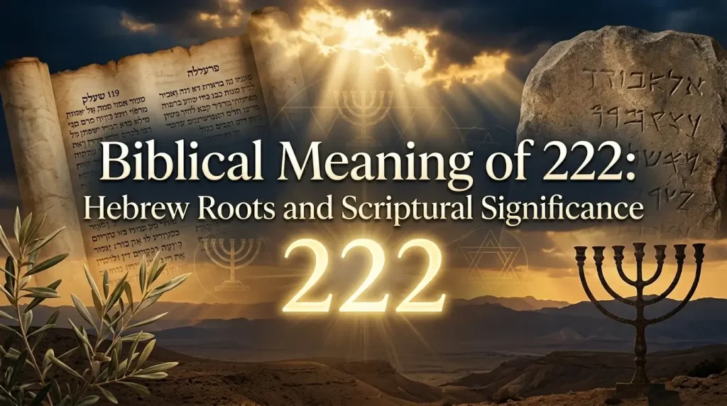 Biblical Meaning of 222: Hebrew Roots and Scriptural Significance