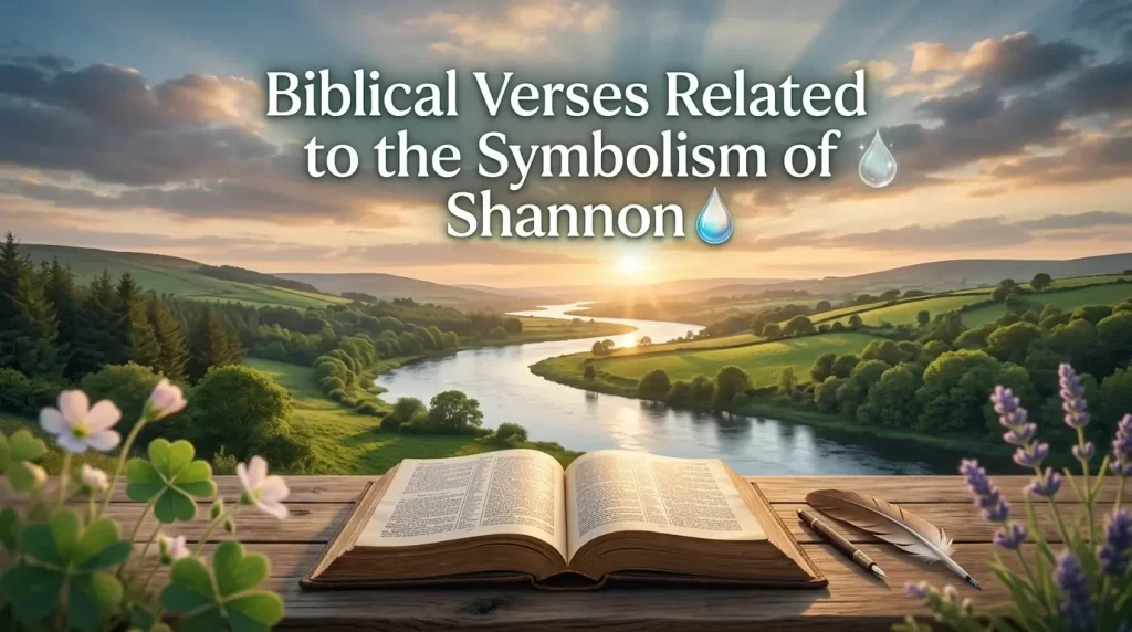 Biblical Verses Related to the Symbolism of Shannon💧