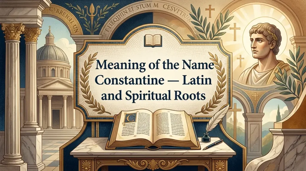 Meaning of the Name Constantine β Latin and Spiritual Roots