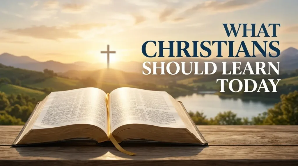 What Christians Should Learn Today