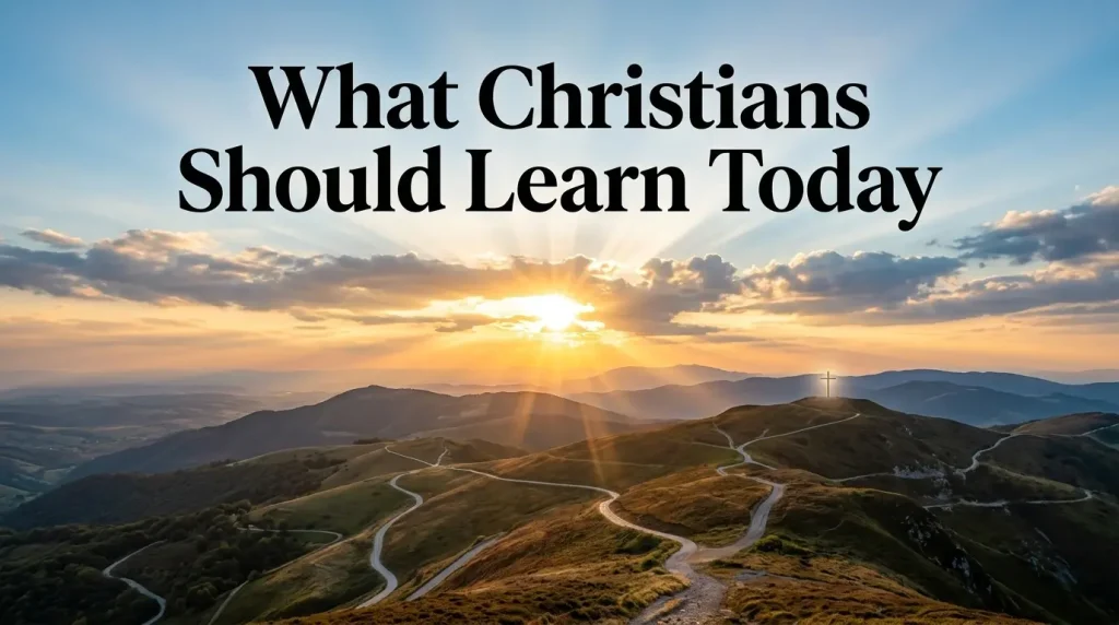 What Christians Should Learn Today