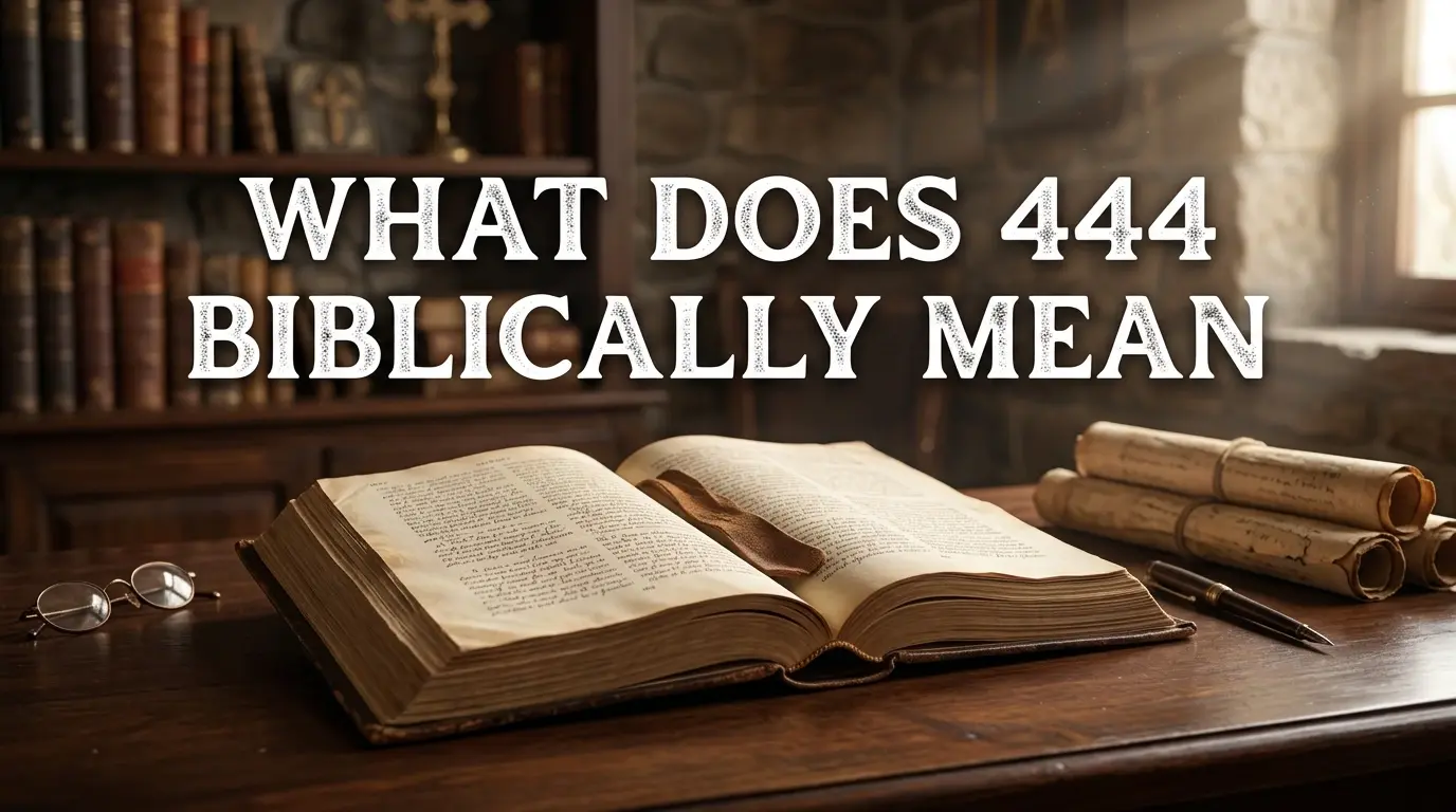 What does 444 biblically mean