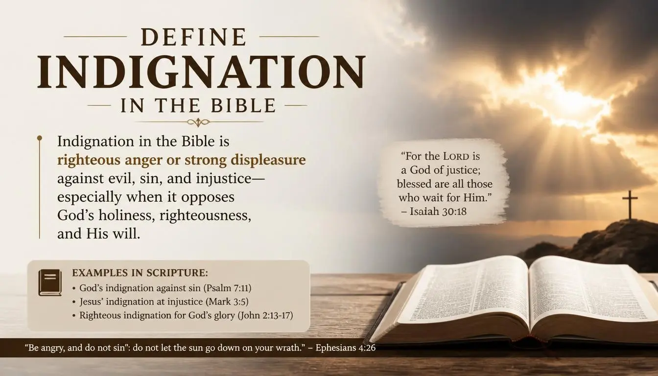 Define indignation in the bible